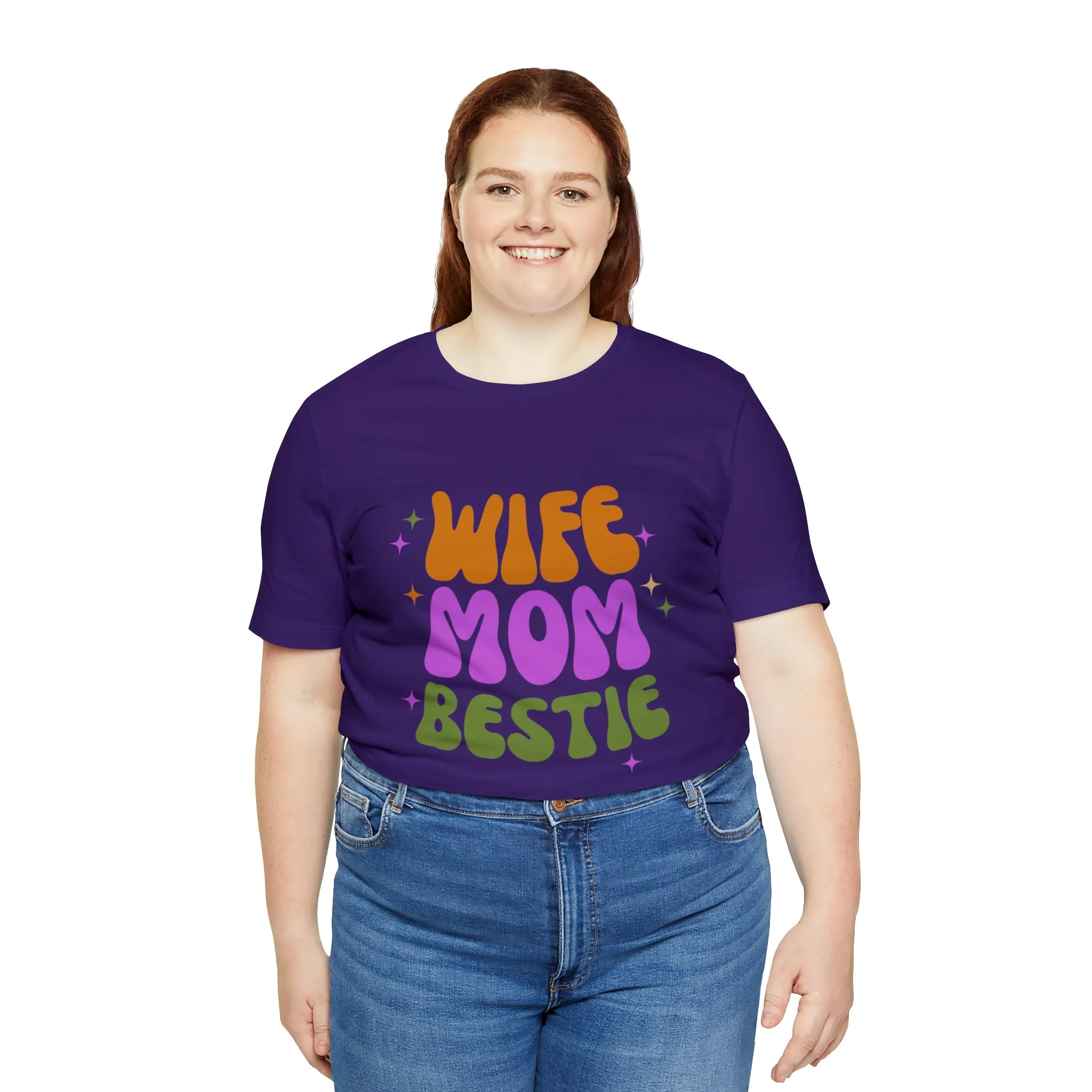 Wife Mom Bestie  T-Shirt | Love Ya Mom Tee |  Bella Canvas 3001 Unisex |  Mother Short Sleeve Tshirt