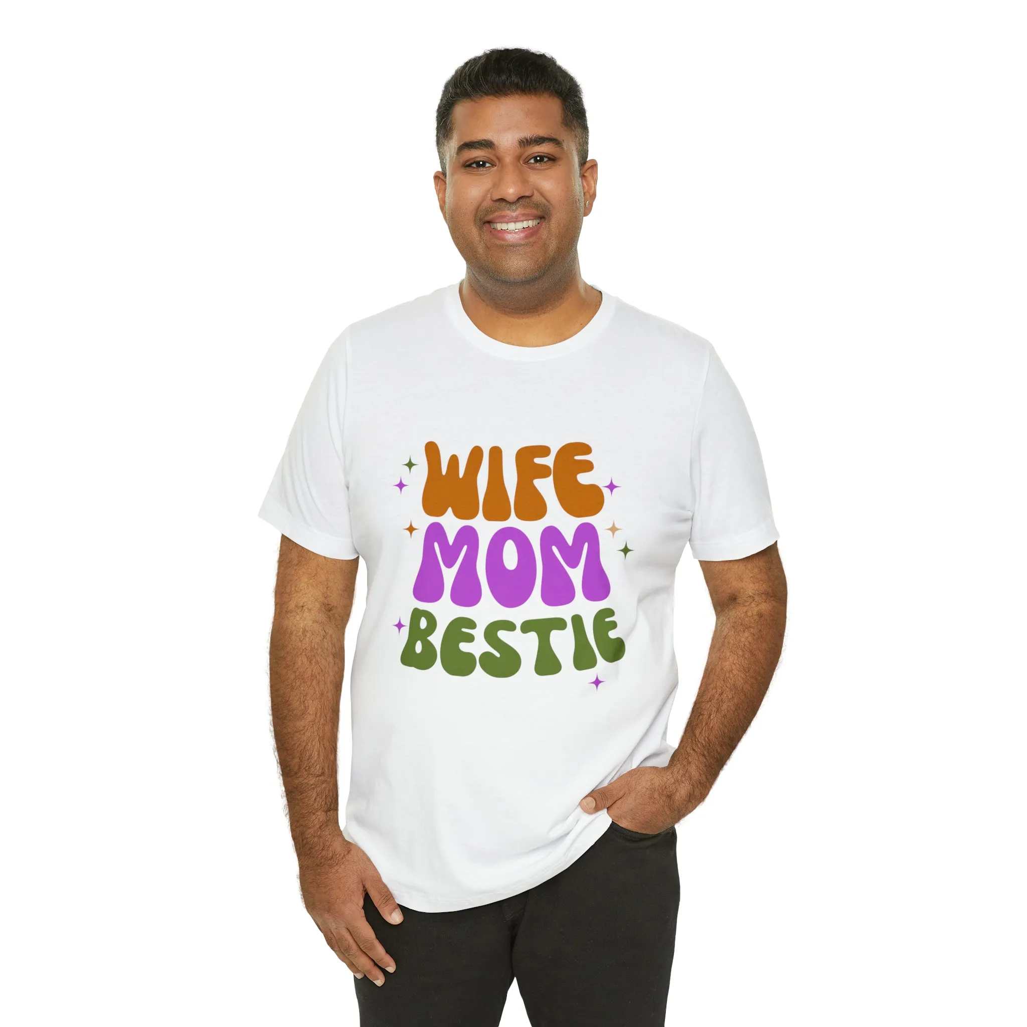 Wife Mom Bestie  T-Shirt | Love Ya Mom Tee |  Bella Canvas 3001 Unisex |  Mother Short Sleeve Tshirt