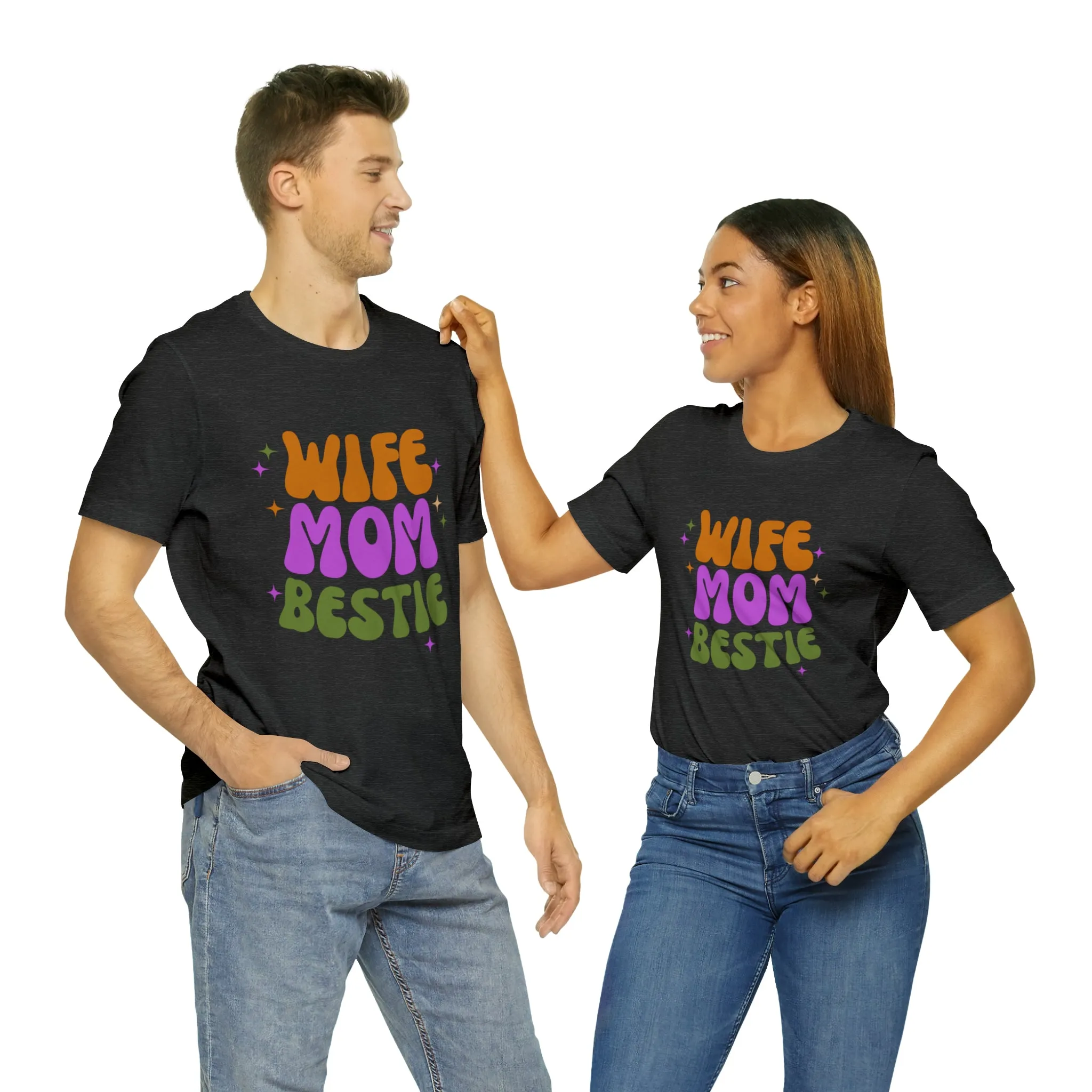 Wife Mom Bestie  T-Shirt | Love Ya Mom Tee |  Bella Canvas 3001 Unisex |  Mother Short Sleeve Tshirt