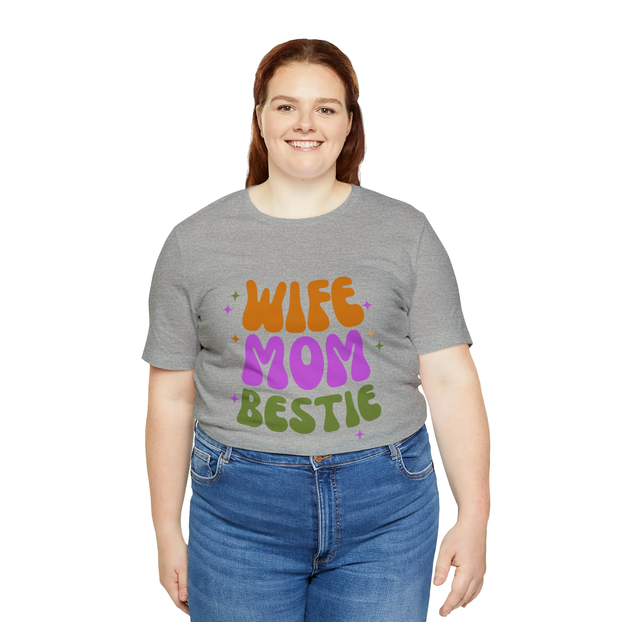 Wife Mom Bestie  T-Shirt | Love Ya Mom Tee |  Bella Canvas 3001 Unisex |  Mother Short Sleeve Tshirt