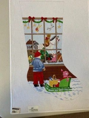 Winter Scene Xmas Stocking-Boy