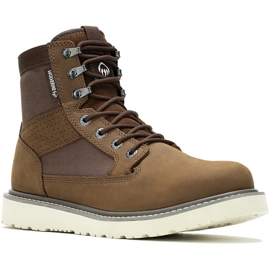 Wolverine Men's Trade Canvas 6" Soft Toe Wedge Unlined Work Boot- Brown- W240015