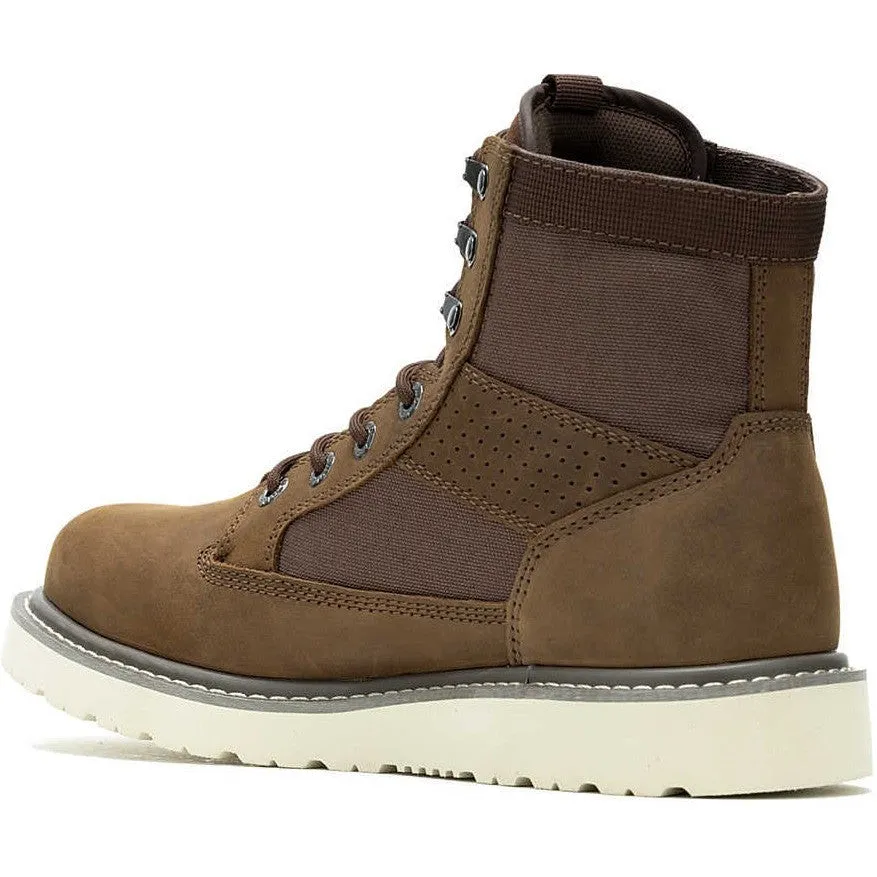 Wolverine Men's Trade Canvas 6" Soft Toe Wedge Unlined Work Boot- Brown- W240015