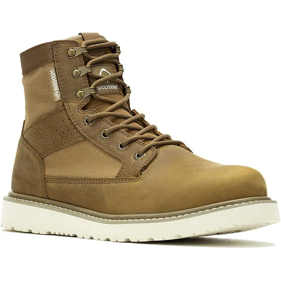 Wolverine Men's Trade Canvas 6" Soft Wedge Unlined Work Boot- Coyote- W240014