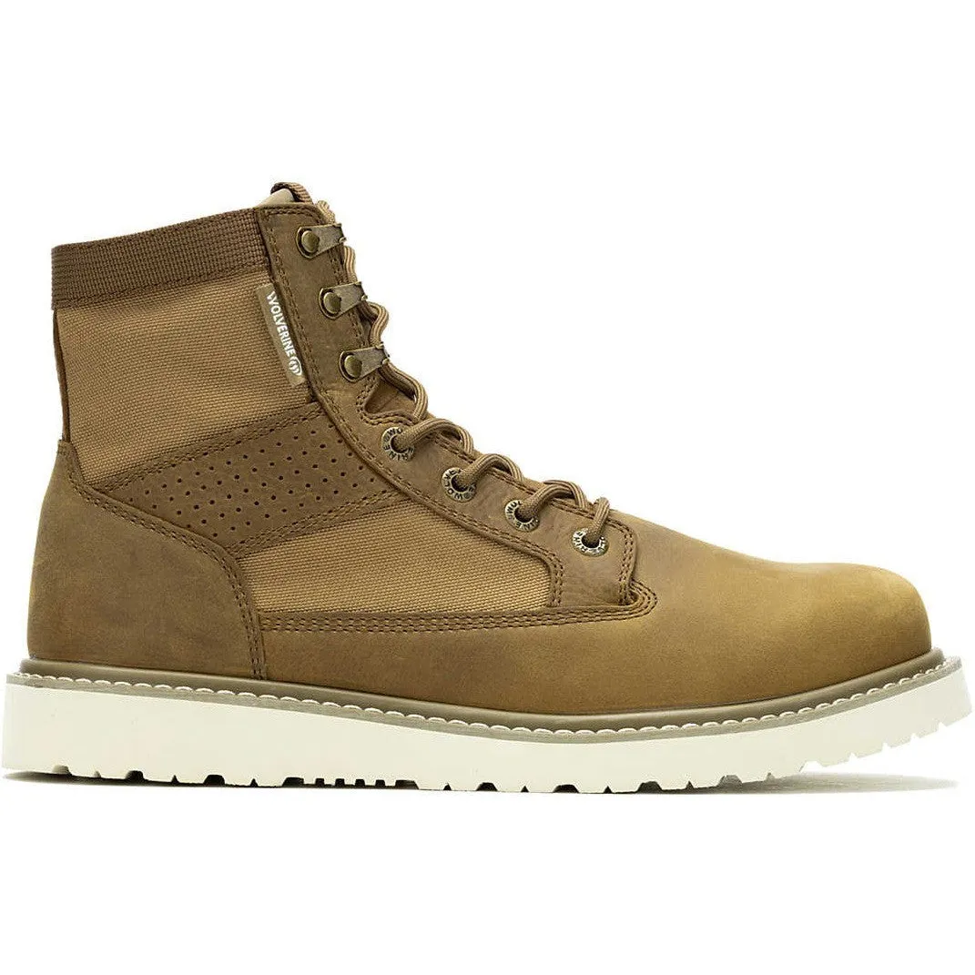 Wolverine Men's Trade Canvas 6" Soft Wedge Unlined Work Boot- Coyote- W240014