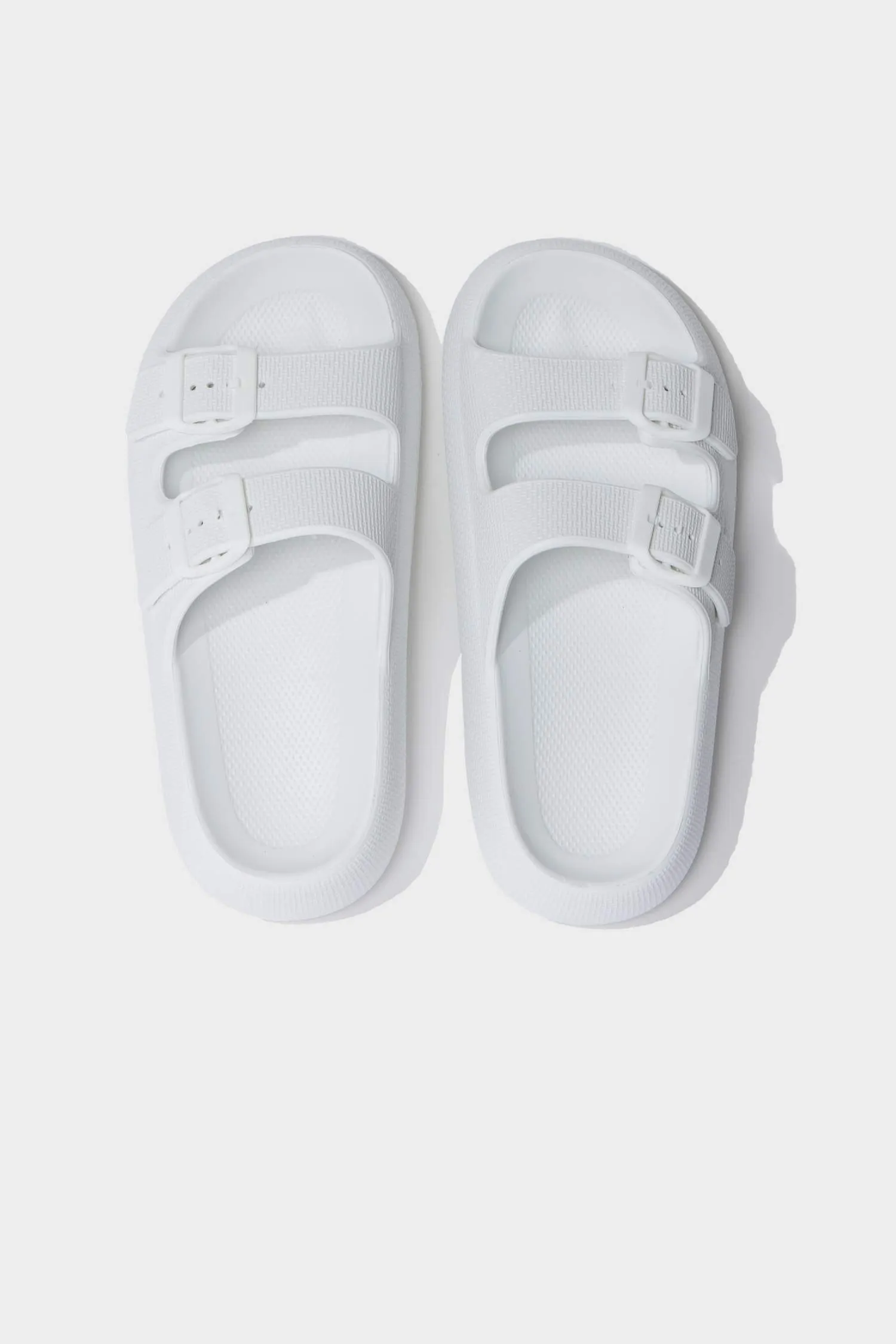 Woman High Sole Double Banded Eva Slippers