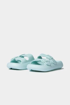 Woman High Sole Double Banded Eva Slippers