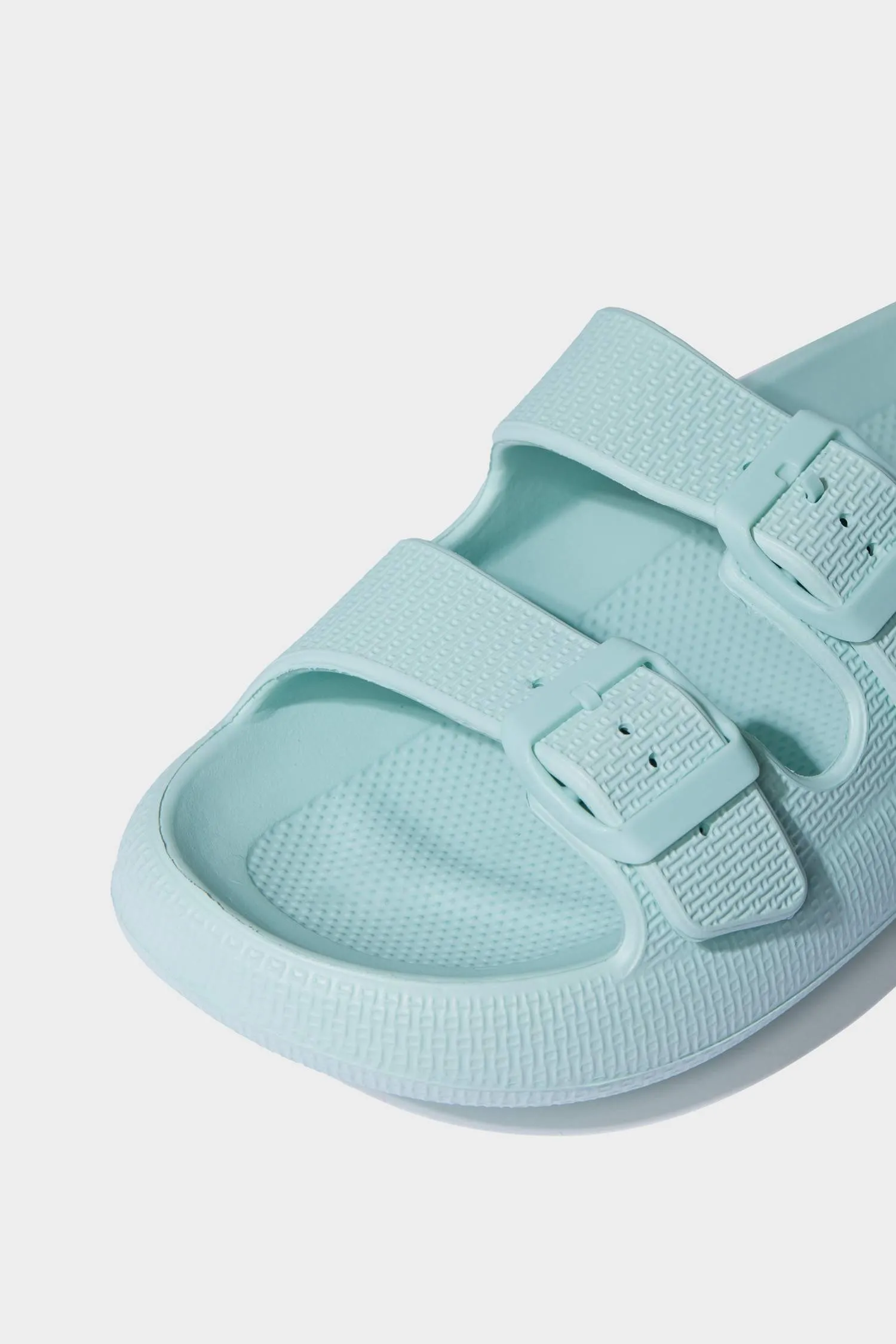 Woman High Sole Double Banded Eva Slippers