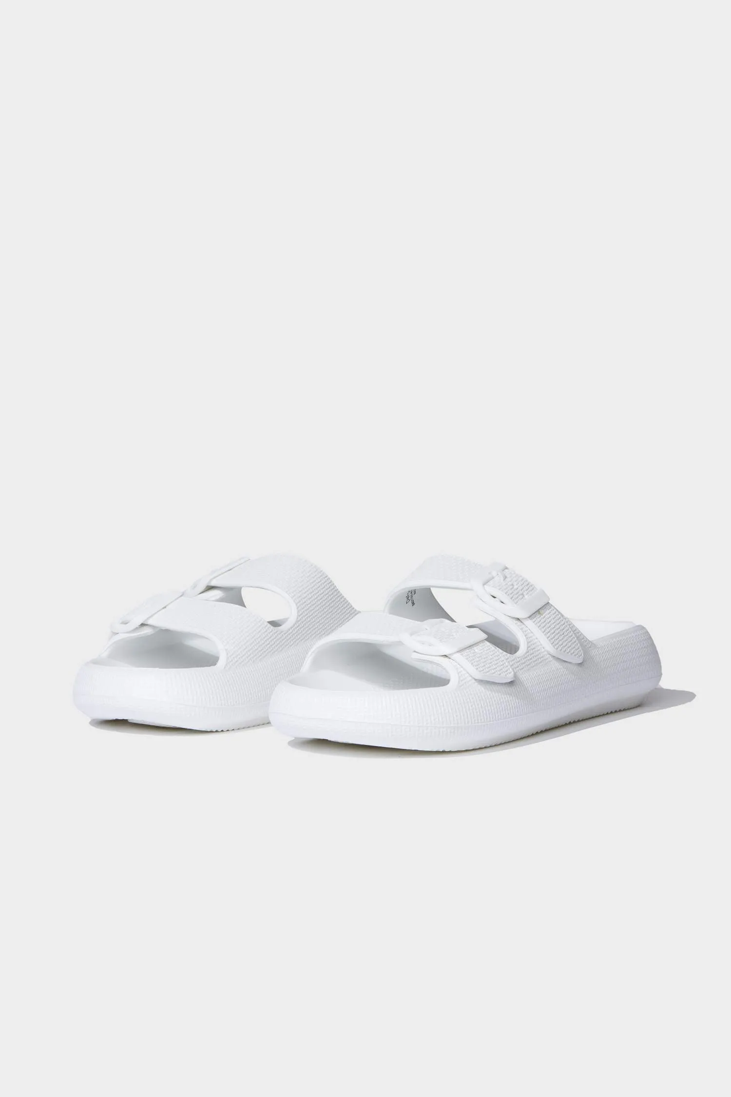 Woman High Sole Double Banded Eva Slippers