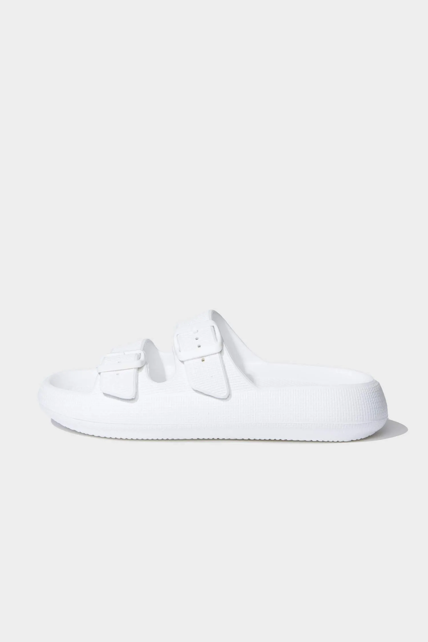Woman High Sole Double Banded Eva Slippers