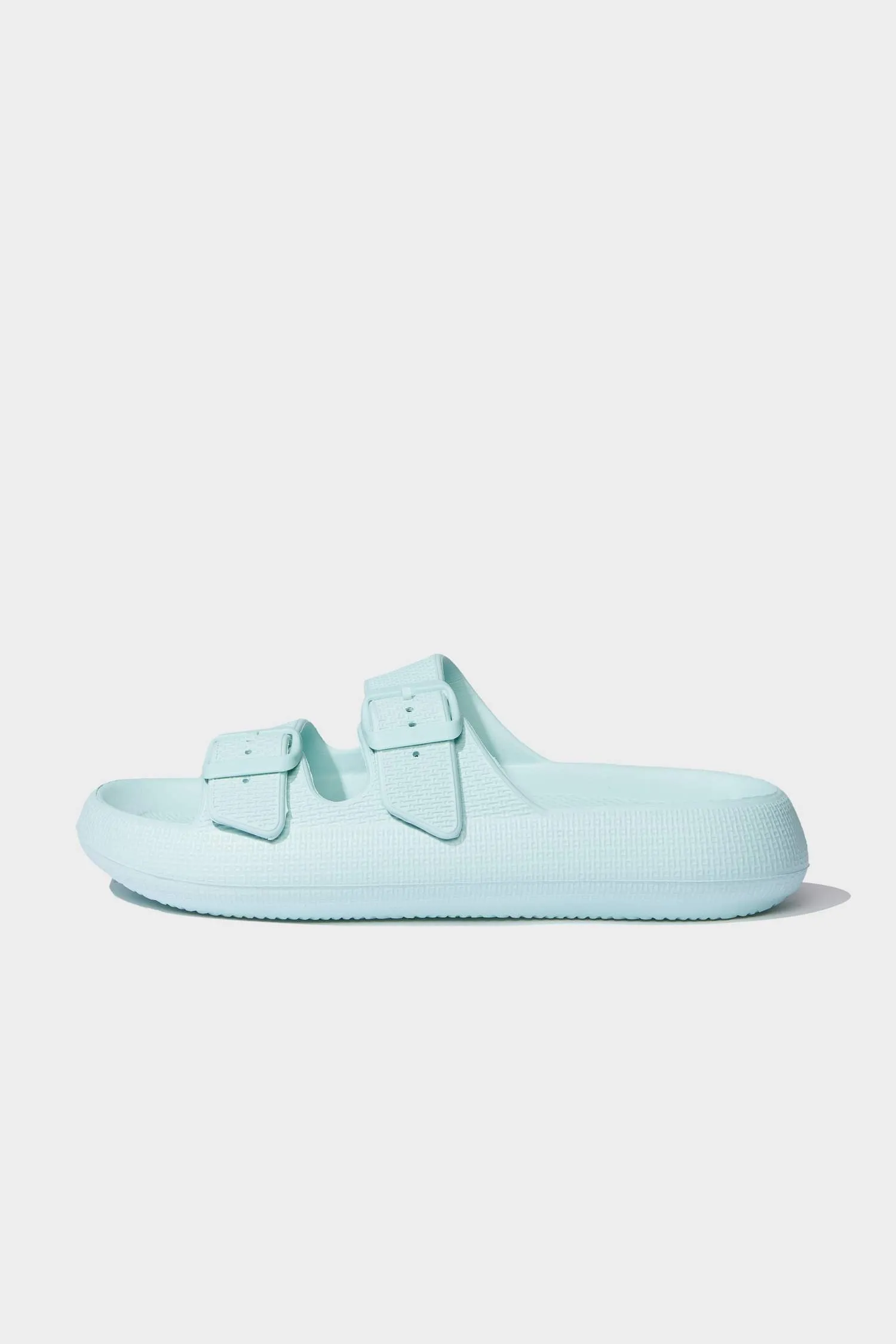 Woman High Sole Double Banded Eva Slippers