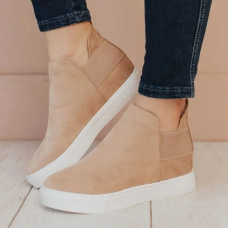 Women's Multicolor&Leopard Hidden Wedge Sneaker