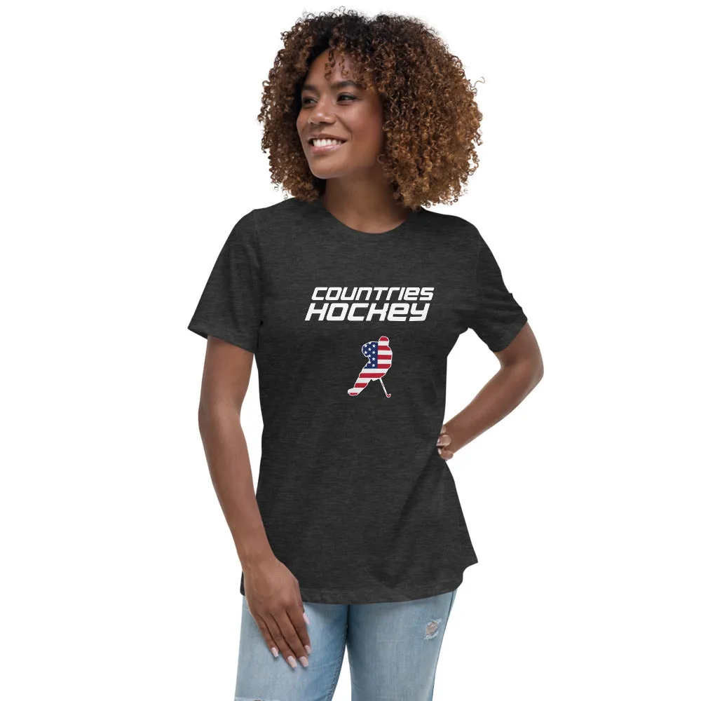 Women's Relaxed T-Shirt | Countries Hockey | USA Collection