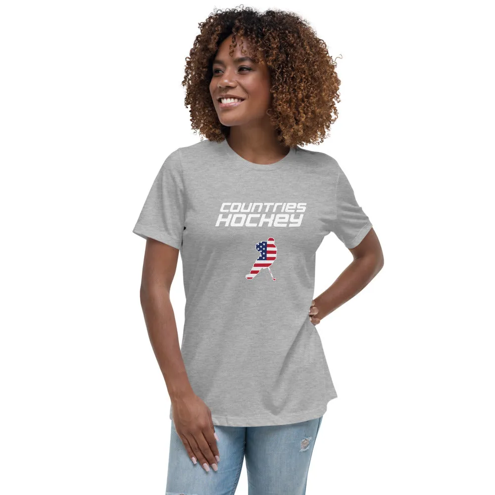 Women's Relaxed T-Shirt | Countries Hockey | USA Collection
