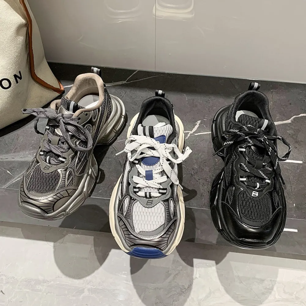 Women's Street Stitching Thick Sole Casual Shoes