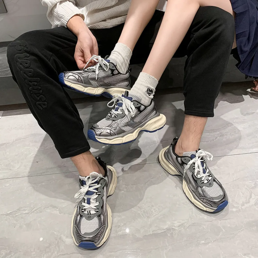Women's Street Stitching Thick Sole Casual Shoes