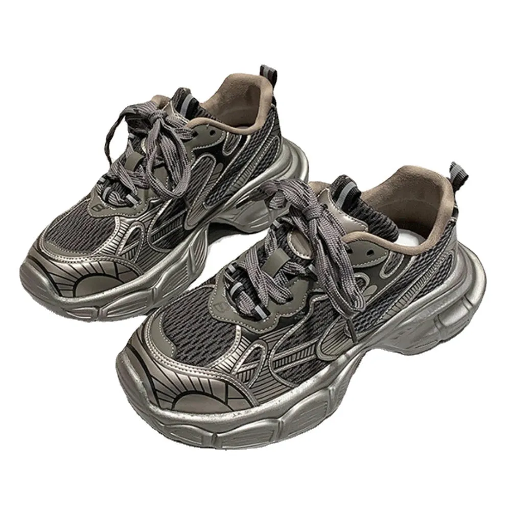 Women's Street Stitching Thick Sole Casual Shoes