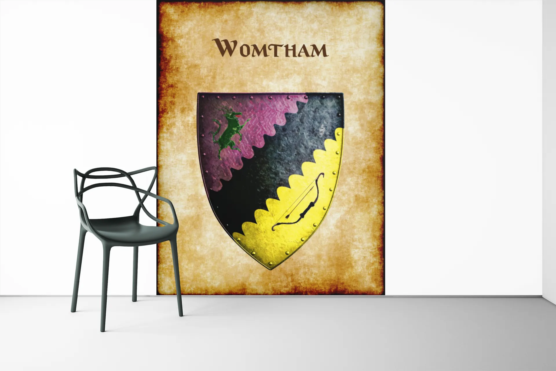 Womtham Heraldry of Greyhawk Anna Meyer Cartography Canvas Art Print